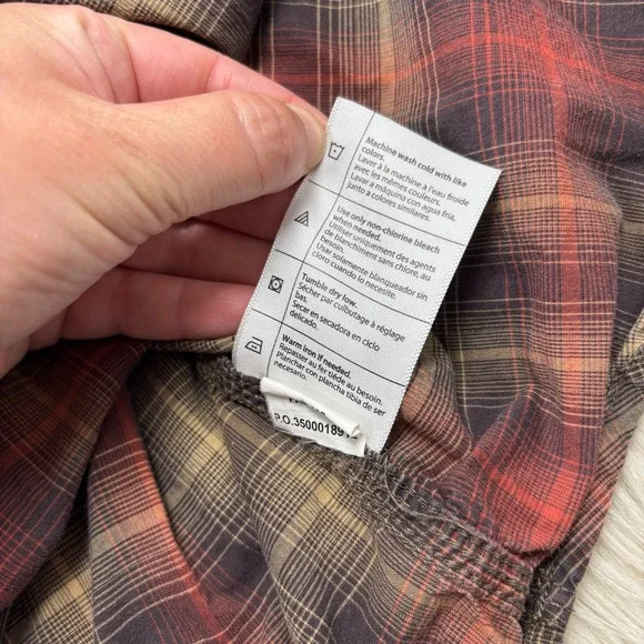 Carhartt Men's 2XL Relaxed Fit Plaid Pearl Snap Long Sleeve Shirt Western Workwe - Picture 7 of 8